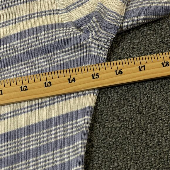 Brooks Brothers Tunic Sweater Womens Size Small S Blue Silk Blend Button Front - Picture 8 of 9